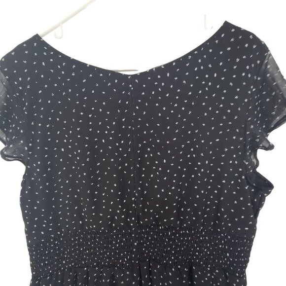 Leith Women's Flutter Sleeve Knee Length  Dress Polka Dot Size 2X - Picture 5 of 7